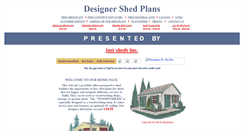 Desktop Screenshot of designer-shed-plans.com