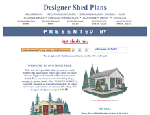 Tablet Screenshot of designer-shed-plans.com